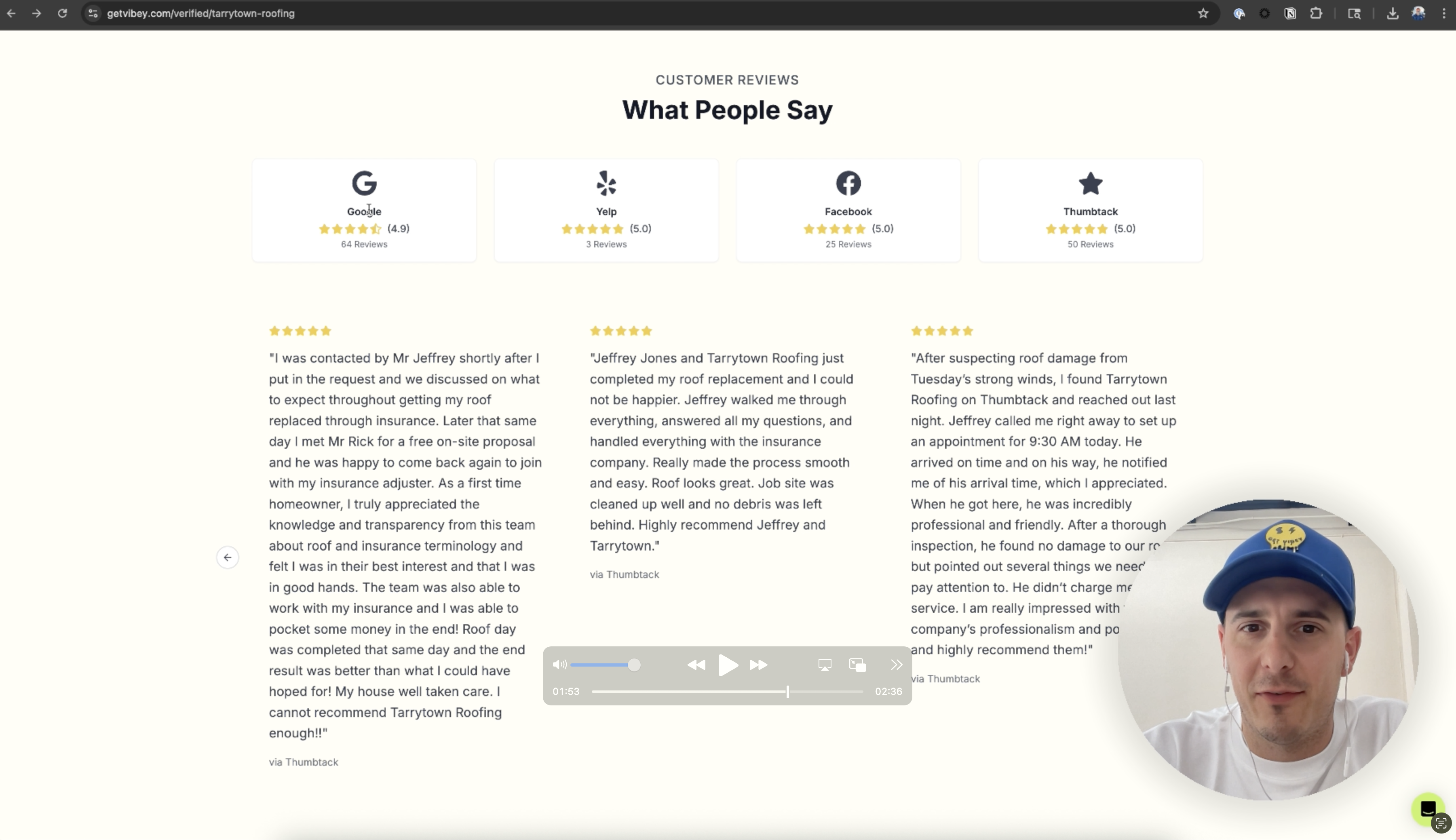 Member Landing Page